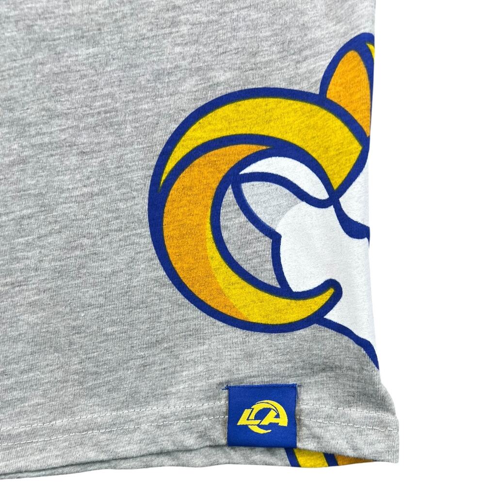 NWT Los Angeles Rams NFL Allover Logo Graphic T-Shirt Gray Youth L 14/16 - Picture 5 of 10